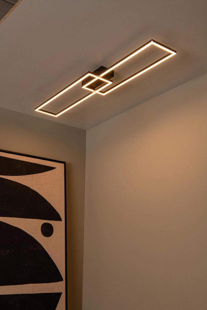 Lampada da soffitto LED ARIANNE nera Lucide