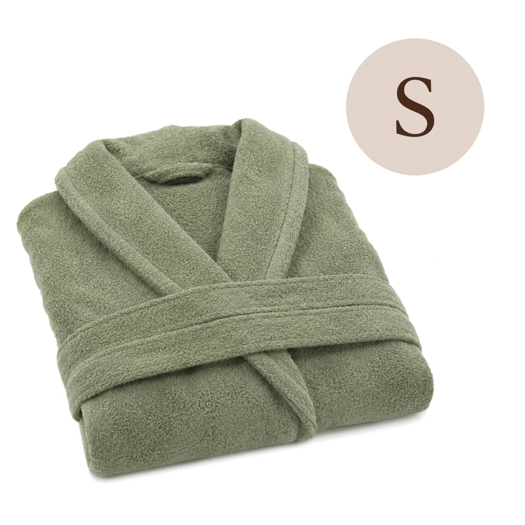 Satofa, Accappatoio 100% Cotone con Cappuccio, Verde Menta