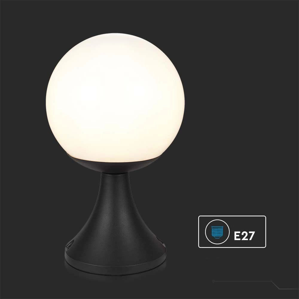 Lampada da esterno a piantana sfera bianca V-TAC E27