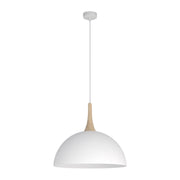 Lampada a sospensione Nautica bianca legno GX53 Emibig