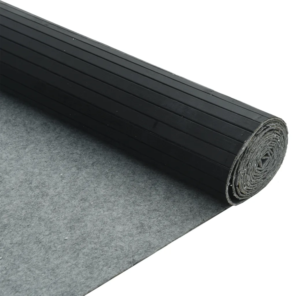 Divisorio Ambienti Nero Larghezza 800 cm Altezza 165 cm in Bambù 377011