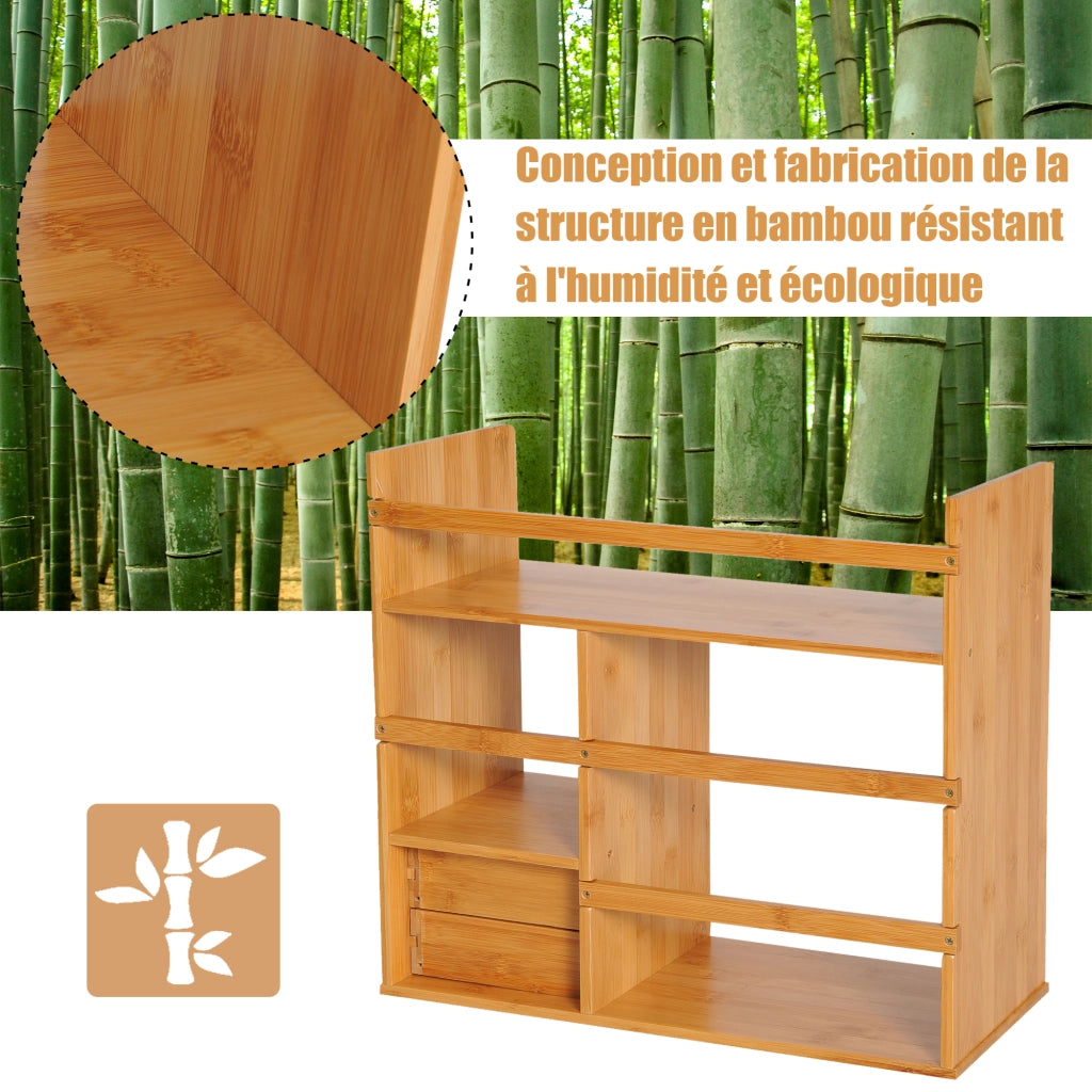 Scaffale Libreria ¨C Xylo ¨C Legno Bamb¨´ Naturale 5 Ripiani