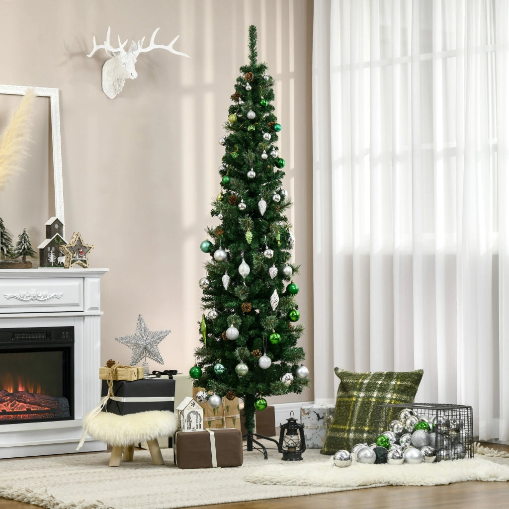 Albero di Natale Artificiale ¨C Minimal ¨C Verde 54x195 cm