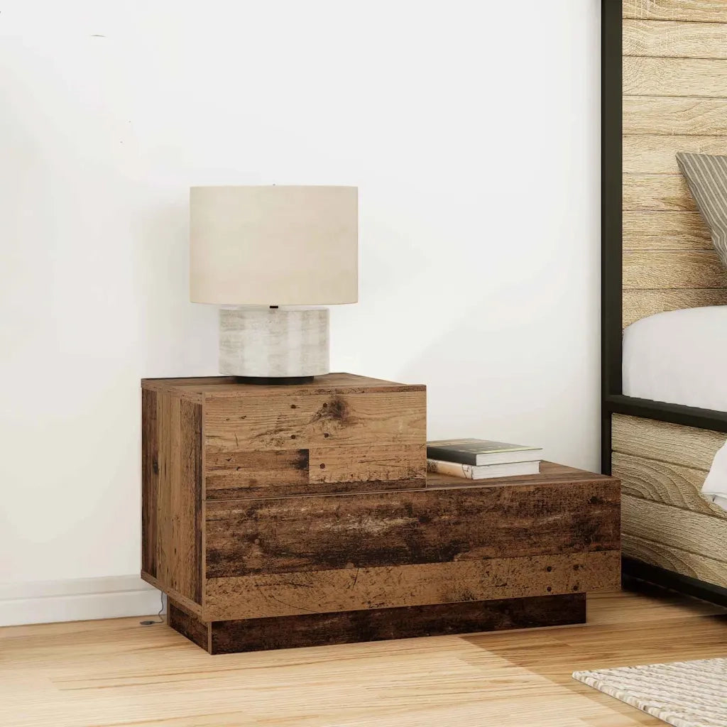 Armadio da Notte con cassetto Legno vecchio 70 x 36 x 40,5 cm 863063