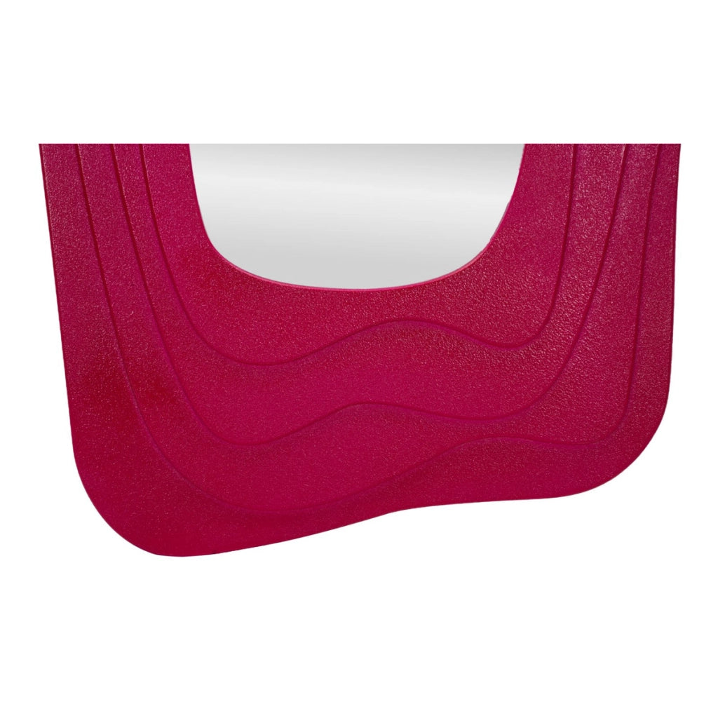 Specchio con Cornice VKH471, Rosa, MDF, 90x4x165 cm