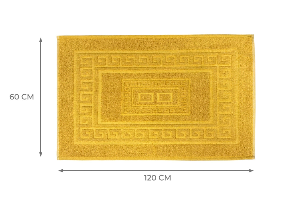 Tappeto Da Bagno Disegno Torino Colore Senape - 60x120 - Senape
