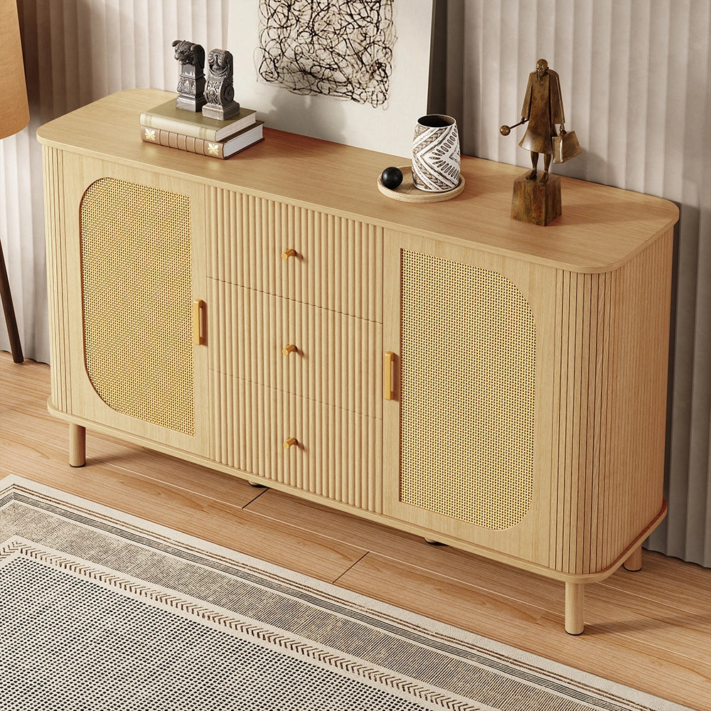 Buffet - Xylo - cassetti+ripiani piedi metallo legno