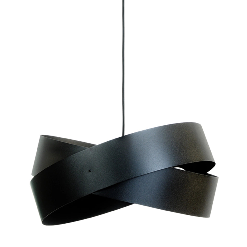 Lampada a sospensione nera metallo Tornado 3xE27 Zuma