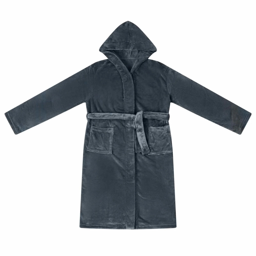Accappatoio con Cappuccio Blu navy m Flanella CFW5533493