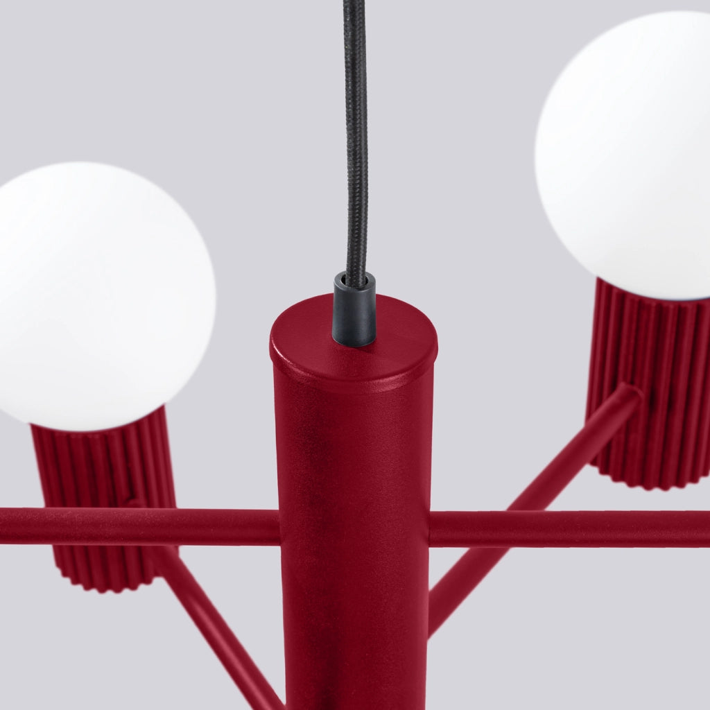 Lampadario HALO 6 bordeaux