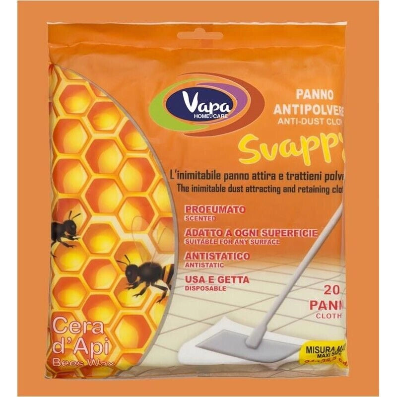 SVAPPY PANNI CATTURA POLVERE CERA D'API 20 PZ