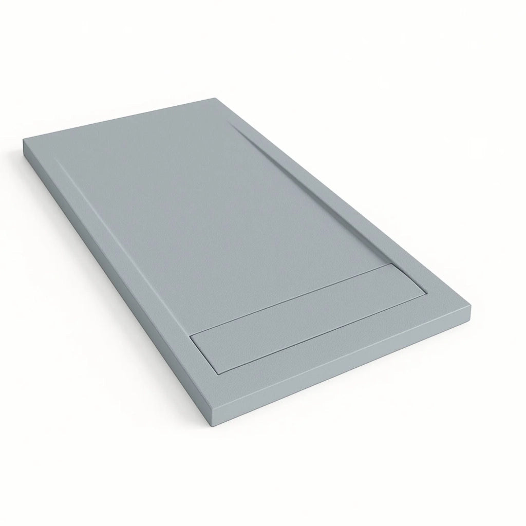 Piatto doccia Bidai con bordo 80X140 cm colore Grigio RAL 7040 griglia Grigio