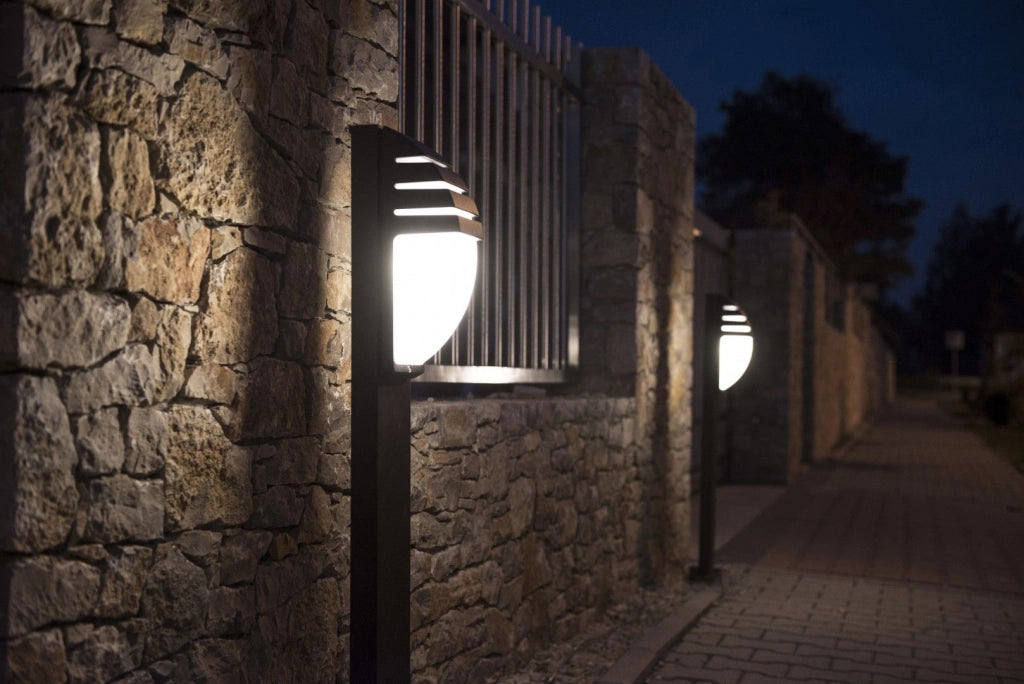Paletto lampada da giardino CITY nero E27 IP54 SU-MA