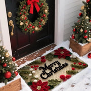 Matte antislip per ingresso, tappeto di Natale resistente e lavabile, per esterni e interni, 40 x 60 cm