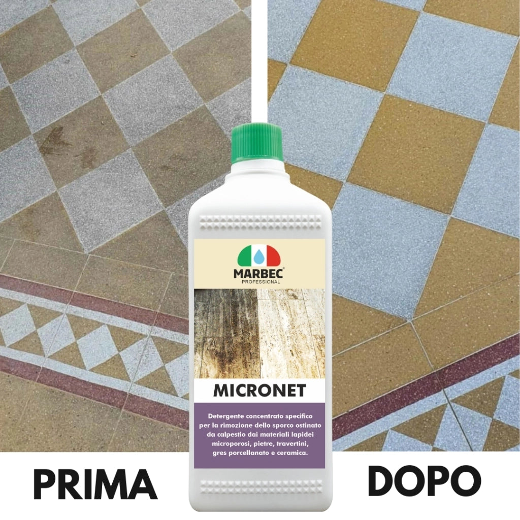 Detergente per gres porcellanato e pietre MICRONET   5LT