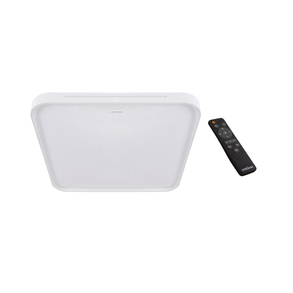 Plafoniera LED Struhm WENA quadrata bianca 48W telecomando