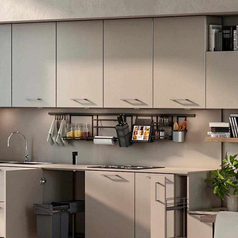 Lotto di 2 Zoccolo per cucina Plasline con accessori, altezza 150 mm, 2 barre lunghezza 2,35 m, Tecnoplastica, Anodizz..