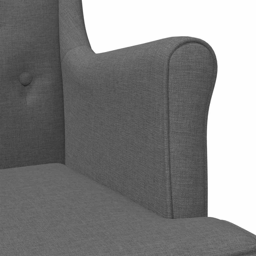 Poltrona | Sedia Relax Grigio Scuro Tessuto