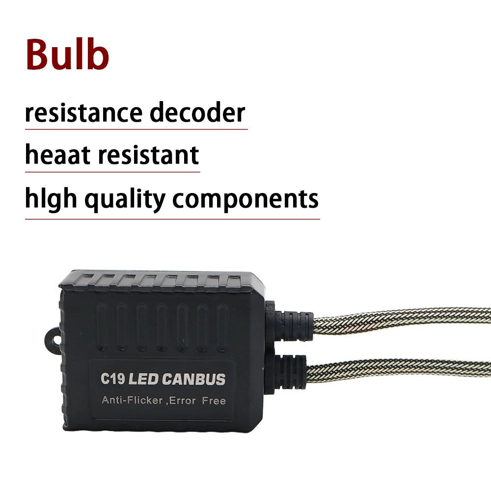 Trade Shop - Coppia Resistenze Cambus H7 Fari Decoder Led Errore Centralina Antisfarfallio -