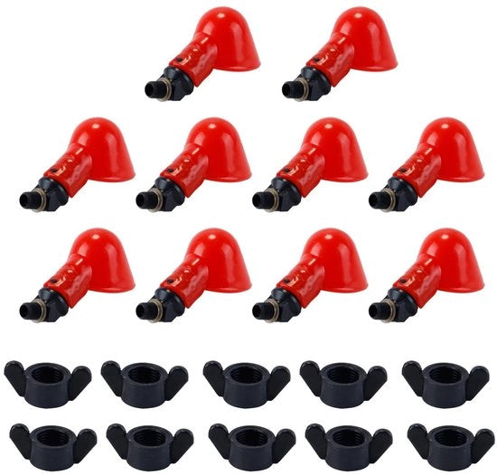 Set di 10 Dispensatori Automatici per Polli e Uccelli da Corte