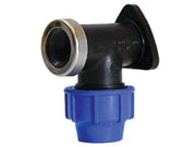 RACCORDO A COMPRESSIONE GOMITO TERMINALE A MURO 90  ° PN16- -  EE ¸ mm.32x1 - 5 pezzi