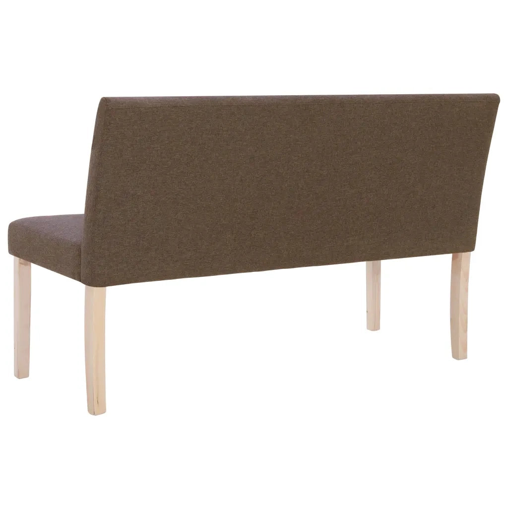 Panca-Sgabello 139,5 cm Marrone in Poliestere