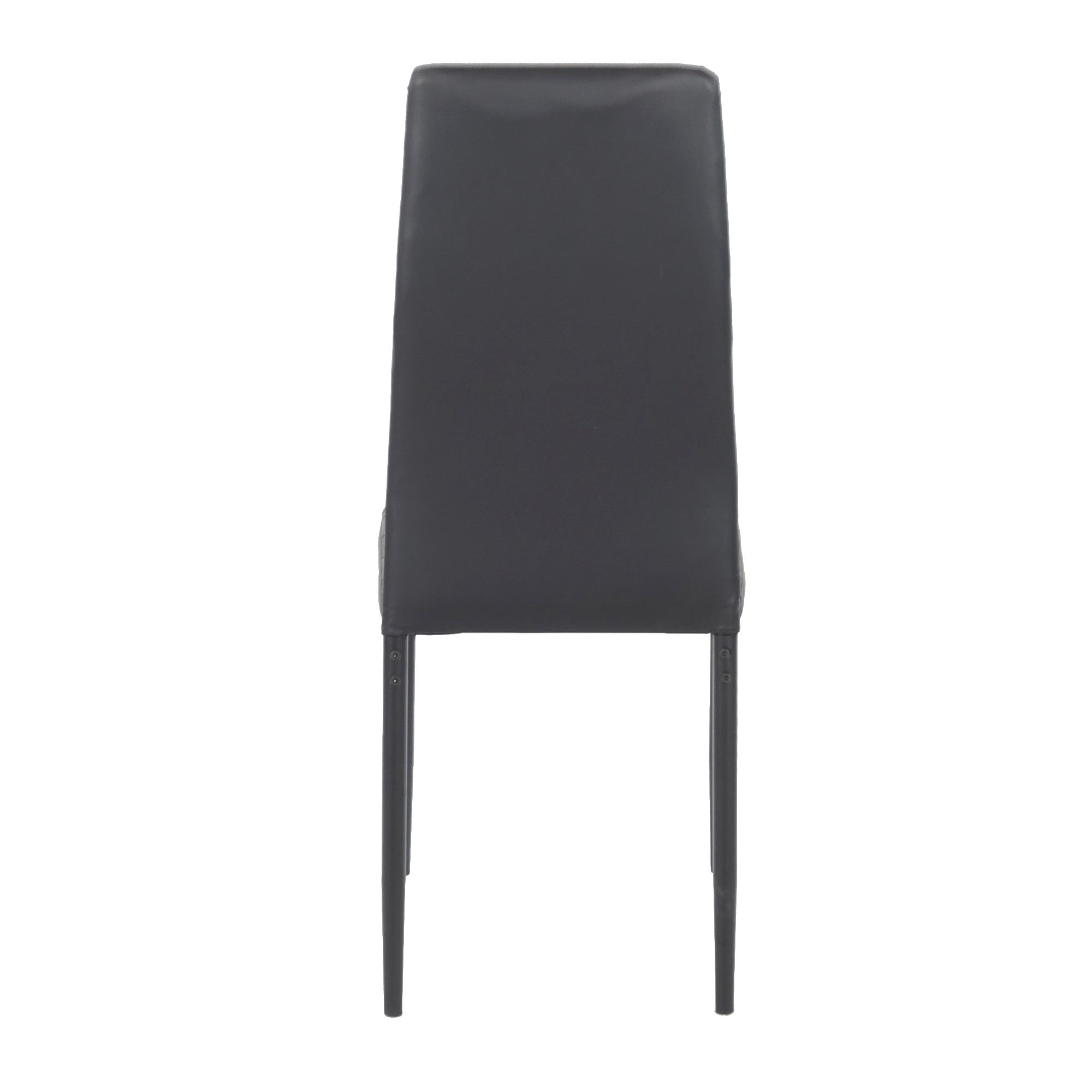 Set Da 6, Sedia Queen Kit Nera/Nera Similpelle 6Pz