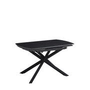 Tavolo Louis 130/190 Nero/Gambe Nere