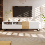 Mobile TV minimal - Xylo - 180x50x38cm legno/bianco
