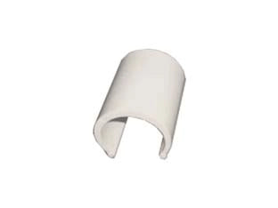 CLIPS PVC BIANCO PER SERRE PZ.100- - per tubi da ø mm.20 - 1 confezione