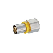 Raccordo diritto femmina a pressare per multistrato gas