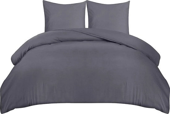 Set di coperte 220x240 cm - coperta di microfibra 240x220 cm + 2 coperte per cuscino 65x65 cm - grigio