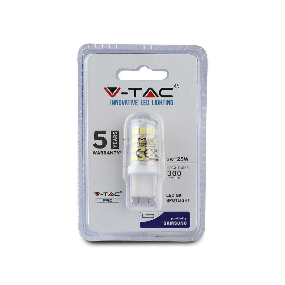 Lampadina LED V-TAC G9 3W 4000K 330lm Samsung VT-204