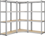 Scaffolding - Set di assi di angolo - 4 strati - Cassetta metallica - Argento