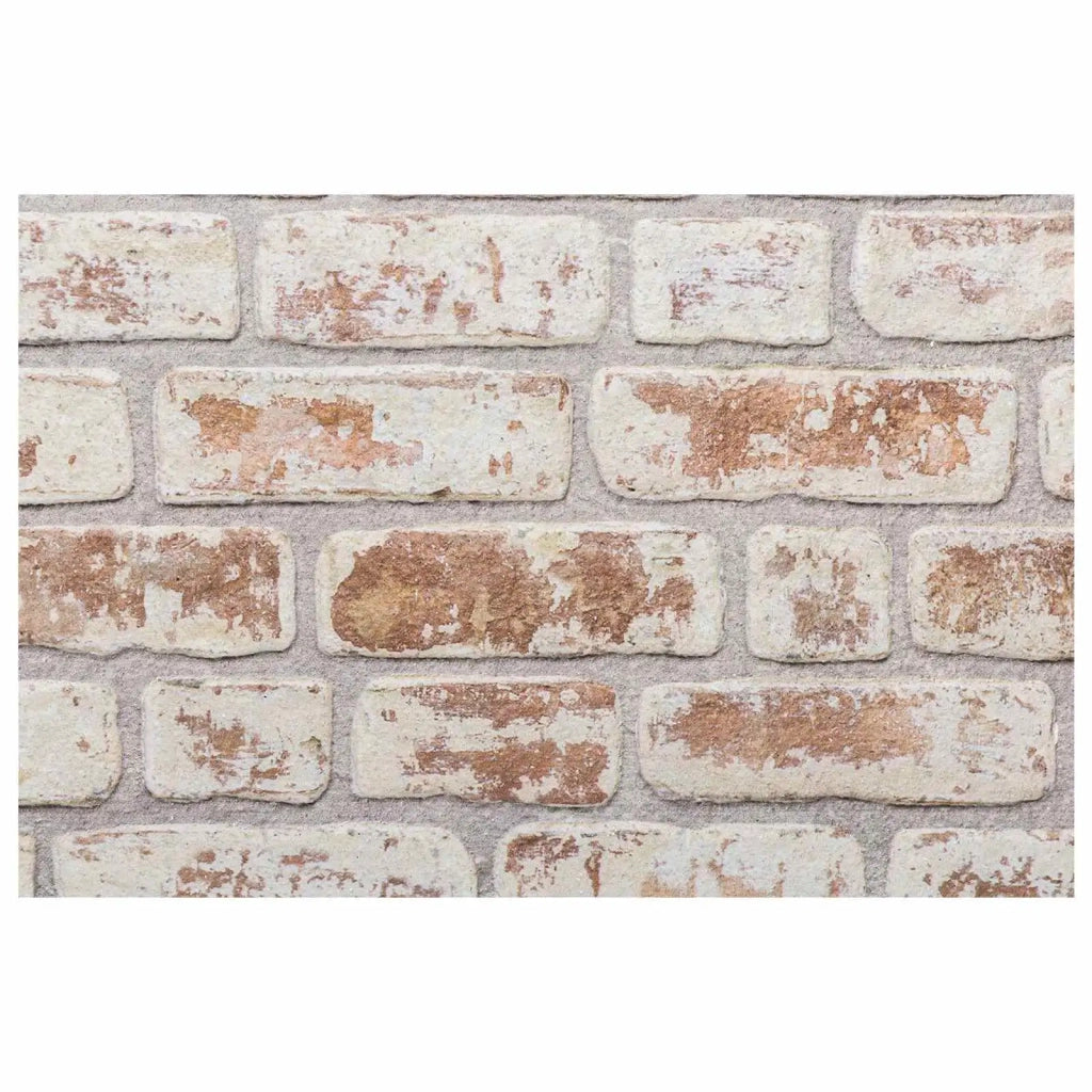 Pannelli da parete 10 pz 100 x 50 cm Rosso e Bianco Schiuma EPS 42046101