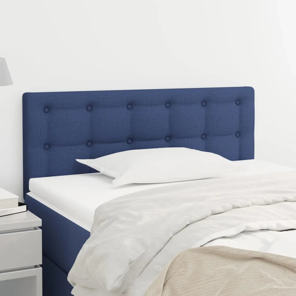 Testiera | Testata Blu 90x5x78/88 cm in Tessuto