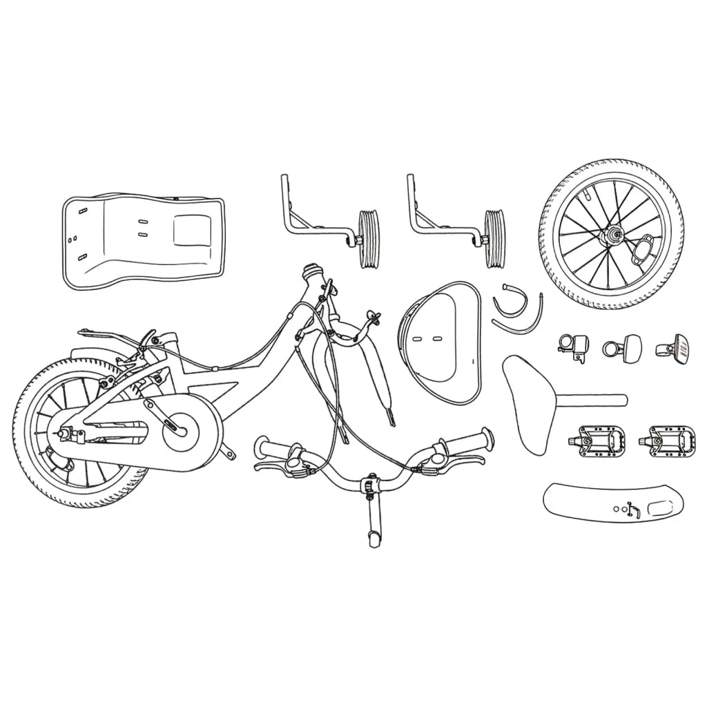 Bicicletta per Bambini 12 Pollici per bambini di 2-4 anni 42009607