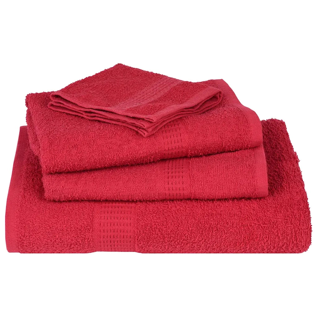 Set di asciugamani 8 pezzi FROGN Rosso 360 g/m² 137072