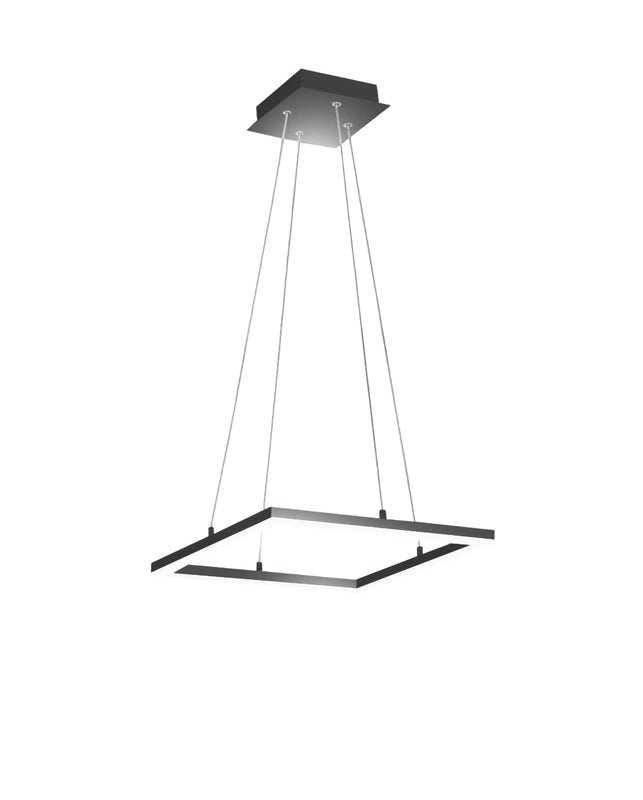 Plafoniera BARD a sospensione a led 39W Antracite 3394-40-282 Fabas Luce