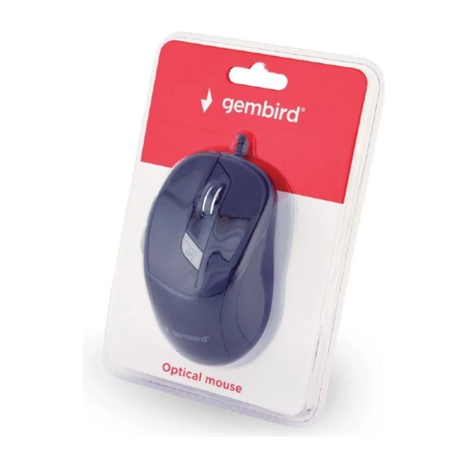 Mouse Gembird MUS-6B-01 Ambidestro USB Tipo-A Ottico 1600 DPI