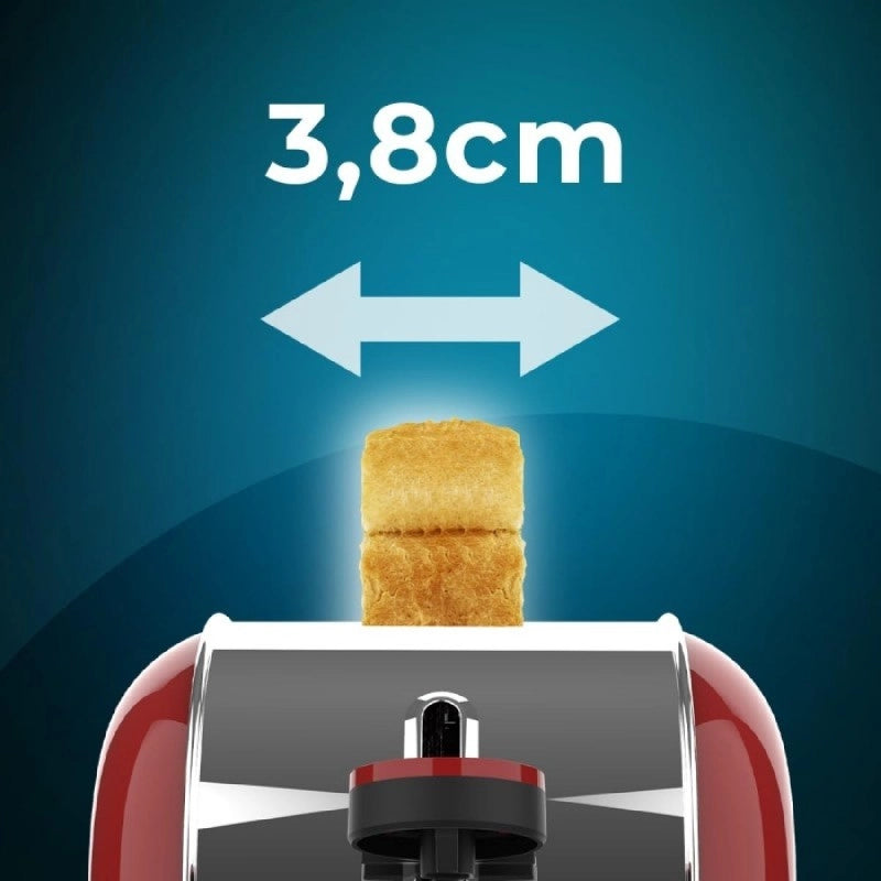 CECOTEC 04821 - Tostapane Toastin' time 850 Red Long