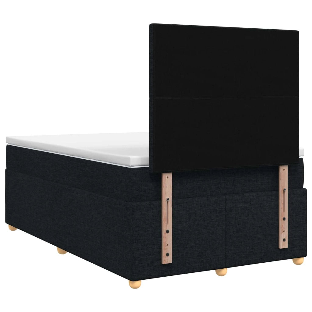 Letto box spring con materasso Nero 120 x 200 cm Tessuto 3455331