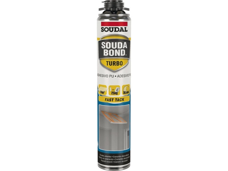 Soudal SCHIUMA POLIURETANICA ''SOUDABOND EASY TURBO GUN'' PER PISTOLA ml. 750