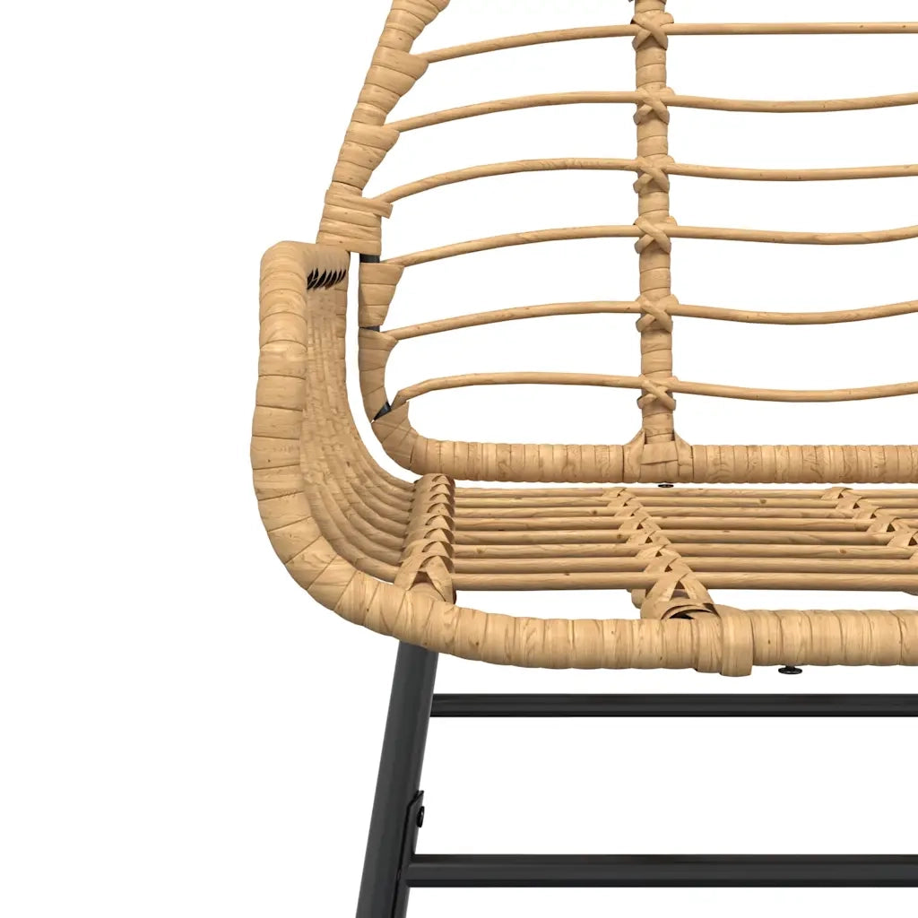 Set da Pranzo da Giardino 5pz Polyrattan Vetro 3334544