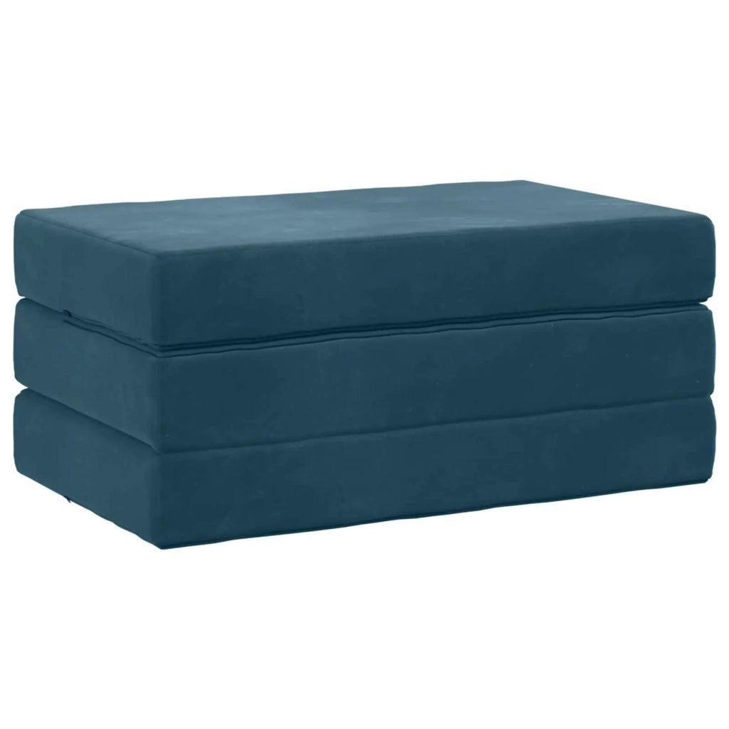 Divano Letto Pieghevole 80 x 67 x 45 cm Blu 900178