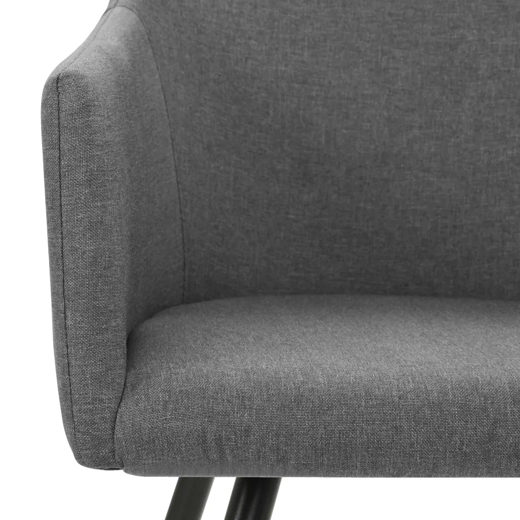 323093  Dining Chairs 2 pcs Light Grey Fabric 323093