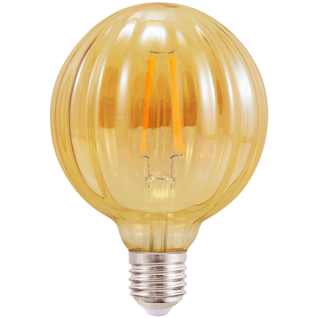 Lampadina LED Filament G100 4W E27 Ambra 2700K Polux