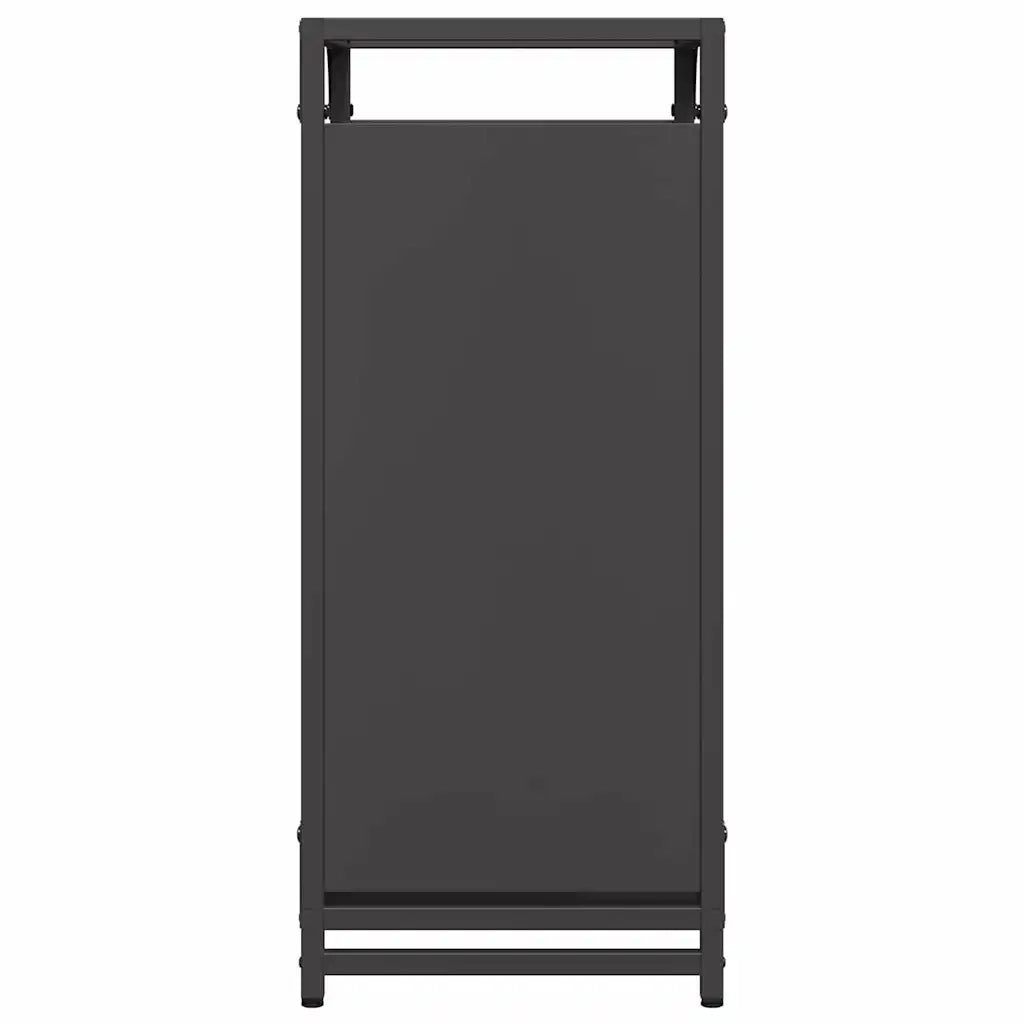 Rastrelliera per Legna da Ardere Nera 44x28x65 cm CFW3766901