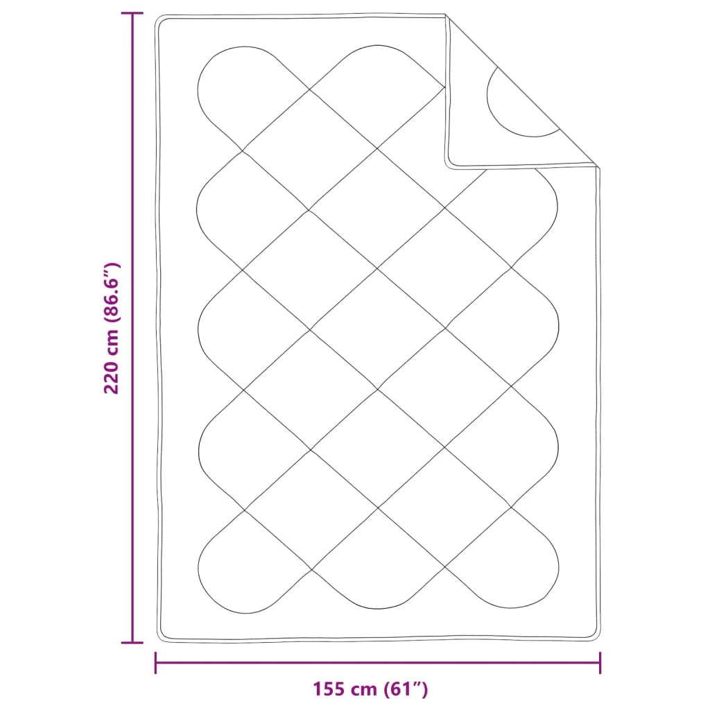 Duvet Estivo con cuscino 2 pcs Bianco Microfibra 3376452