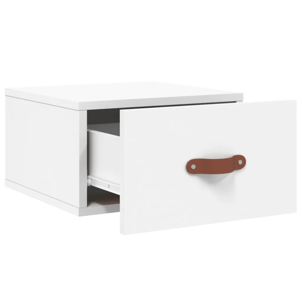 Comodino a Muro Bianco 35x35x20 cm 829772